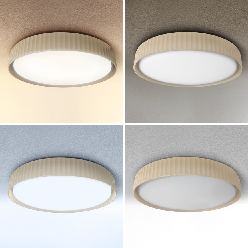 Brilagi - LUCIA Lámpara de techo LED regulable LED/48W/230V 3000-6500K Ø 41 cm beige + mando a distancia