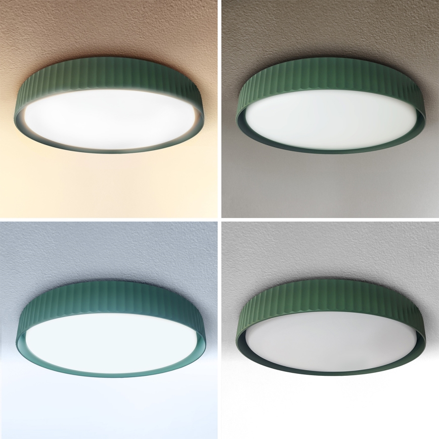 Brilagi - Lámpara de techo LED regulable LUCIA LED/60 W/230 V 3000–6500 K, Ø 59 cm, verde + mando a distancia