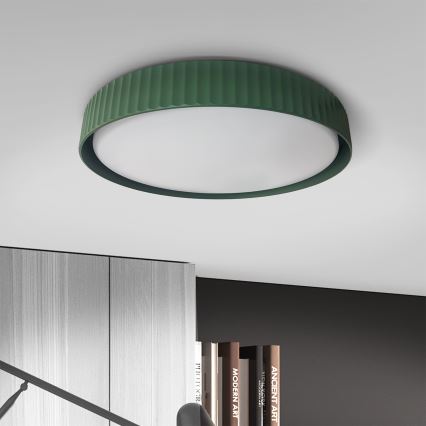 Brilagi - Lámpara de techo LED regulable LUCIA LED/60 W/230 V 3000–6500 K, Ø 59 cm, verde + mando a distancia