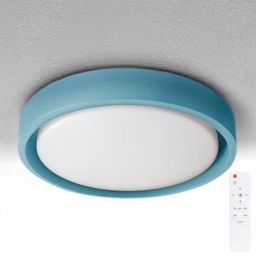 Brilagi - Luminaria de techo LED regulable MATTEO LED/48W/230V 3000-6500K diámetro 41 cm turquesa + control remoto