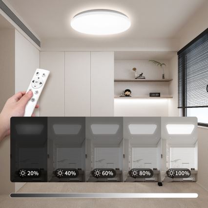 Brilagi - Plafón LED regulable MILKY WAY LED/36W/230V 3000-6500K Ø 48 cm + mando a distancia