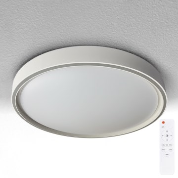 Brilagi - Luminaria de techo LED regulable NANCI LED/60W/230V 3000–6500K Ø 49 cm plateada + control remoto