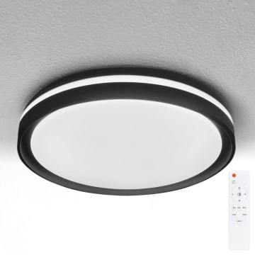 Brilagi - Luminaria de techo LED regulable NAOMI LED/48W/230V 3000-6500K Ø39 cm negra + control remoto