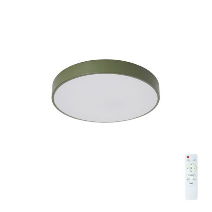 Brilagi - Luminaria de techo LED regulable POOL LED/36W/230V 3000-6000K Ø 30 cm verde + mando a distancia