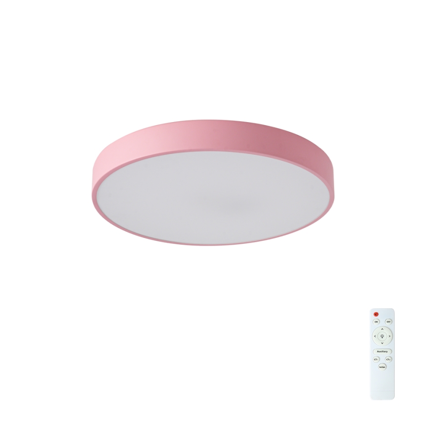 Brilagi - Lámpara de techo LED regulable POOL LED/48W/230V 3000-6000K Ø 40 cm rosa + mando a distancia