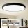Brilagi - Luminaria de techo LED regulable POOL SMART LED/180W/230V 3000-6000K Ø 120 cm Wi-Fi Tuya negra + mando a distancia