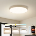 Brilagi - Luminaria de techo LED regulable POOL SMART LED/60W/230V 3000-6000K Ø 50 cm Wi-Fi Tuya beige + mando a distancia