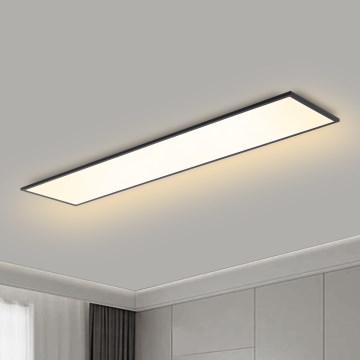 Brilagi - Luminaria de techo LED regulable SLIMFRAME LED/58W/230V 120x30 cm 3000-6000K negra + control remoto