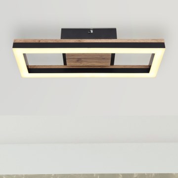 Brilagi - Luminaria de techo LED regulable VELVET SQUARE LED/24W/230V 43x43 cm 3000/4000/6500K con mando a distancia rosa