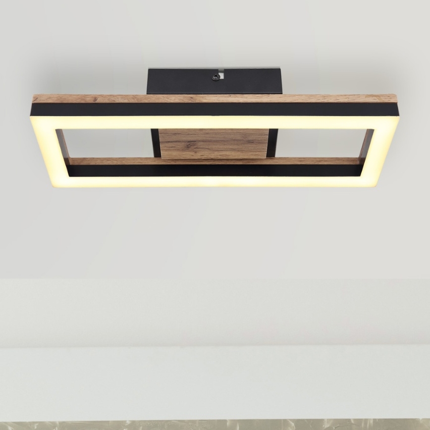 Brilagi - Luminaria de techo LED regulable VELVET SQUARE LED/24W/230V 43x43 cm 3000/4000/6500K con mando a distancia rosa