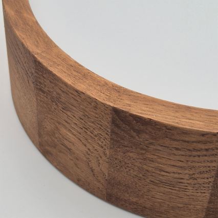 Brilagi - Luminaria de techo LED RGBW regulable CARVALHO 1xE27/15W/230V 2700-6500K Wi-Fi roble, diámetro 27,5 cm