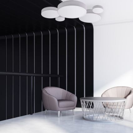 Brilagi - Lámpara de techo LED RGBW regulable CLARE 1xE27/9W/230V 2700-6500K ø 20 cm Wi-Fi blanca