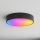 Brilagi - Luminaria de techo LED RGBW regulable para baño CLARE 3xE27/9W/230V 2700-6500K Ø 40 cm IP54 Wi-Fi negra