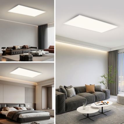 Brilagi - Luminaria de techo LED SLIMFRAME LED/80W/230V 120x60 cm 3000/4000/6000K blanca