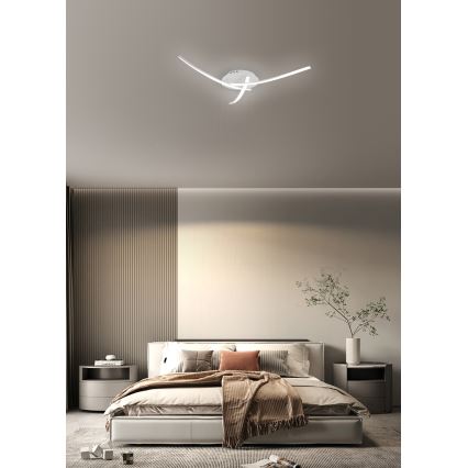 Brilagi - Luminaria de techo LED STRIPES LED/24W/230V Ø 64 cm blanca