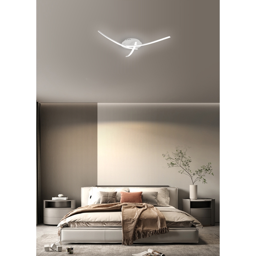 Brilagi - Luminaria de techo LED STRIPES LED/24W/230V Ø 64 cm blanca