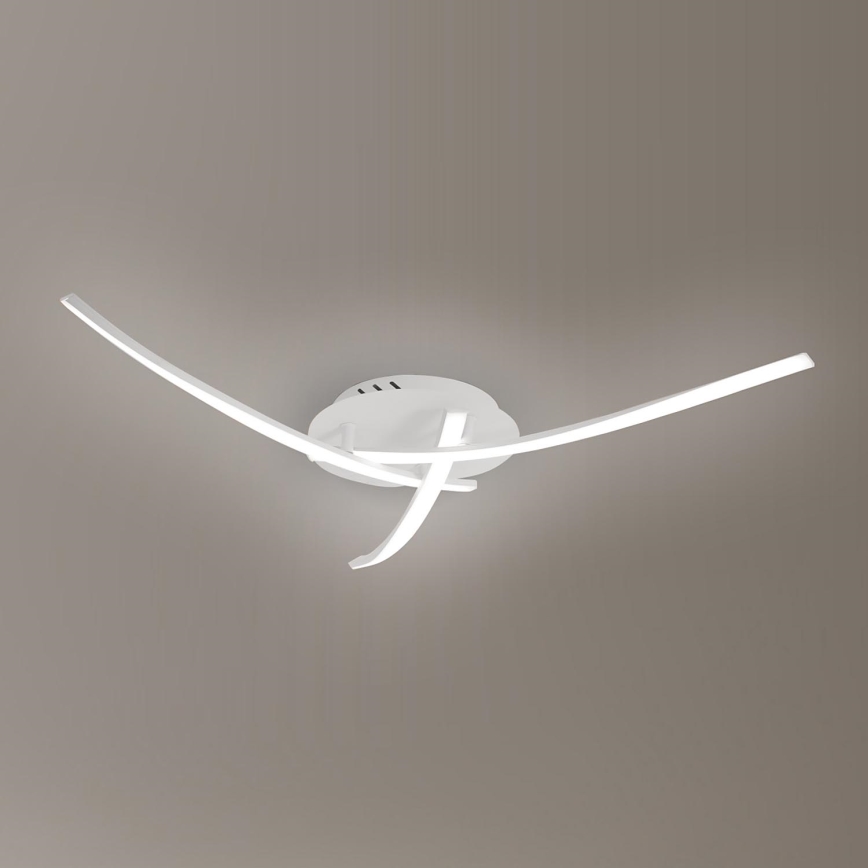 Brilagi - Luminaria de techo LED STRIPES LED/24W/230V Ø 64 cm blanca