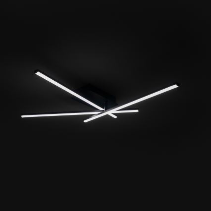 Brilagi - Plafón LED de techo STRIPES LED/30W/230V 51x78 cm negro