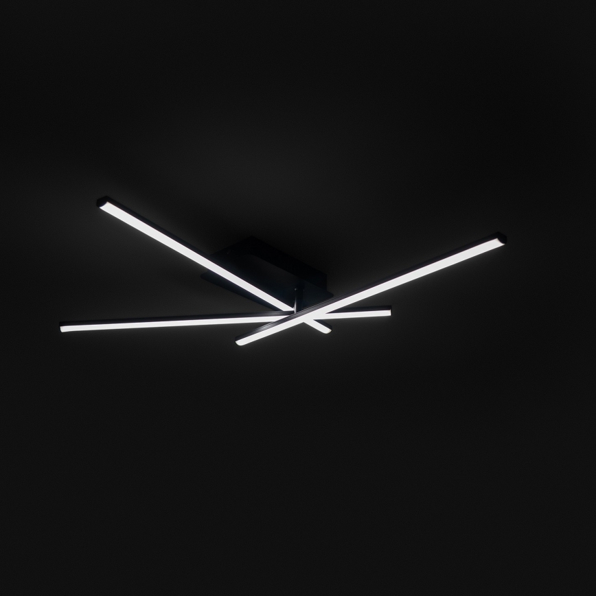 Brilagi - Plafón LED de techo STRIPES LED/30W/230V 51x78 cm negro