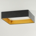 Brilagi - Luminaria de techo LED VELVET SQUARE LED/24W/230V 43x43 cm gris