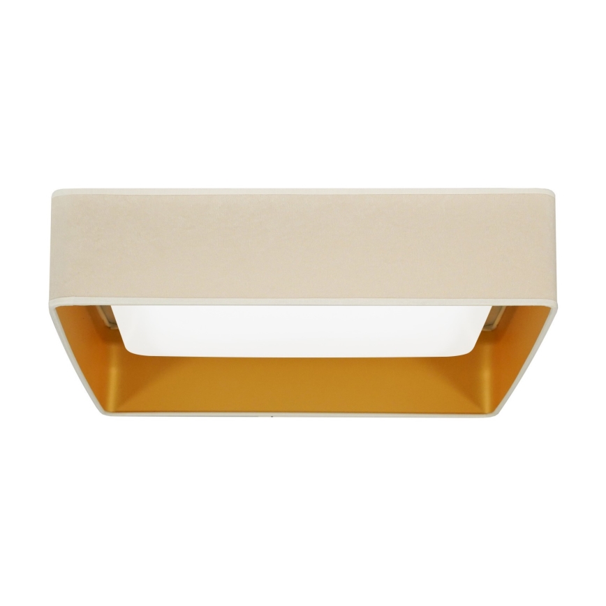 Brilagi - Plafón de techo VELVET SQUARE LED/24W/230V 43x43 cm crema