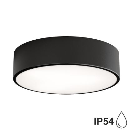 Brilagi - Lámpara de techo LED RGBW regulable para baño CLARE 2xE27/9W/230V 2700–6500K Ø 30 cm IP54 Wi-Fi negro