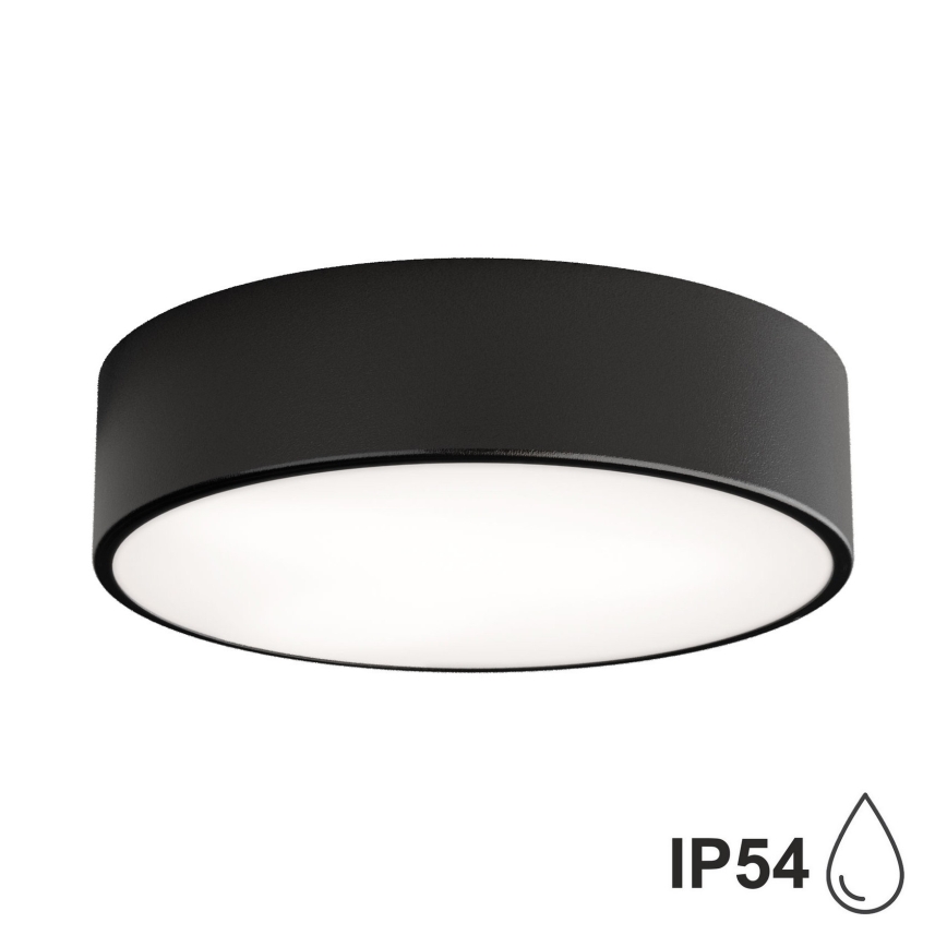 Brilagi - Lámpara de techo LED RGBW regulable para baño CLARE 2xE27/9W/230V 2700–6500K Ø 30 cm IP54 Wi-Fi negro