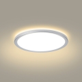 Brilagi - Luminaria de techo para baño LED ULTRA SLIM/12W/230V Ø 22,5 cm plateada IP54