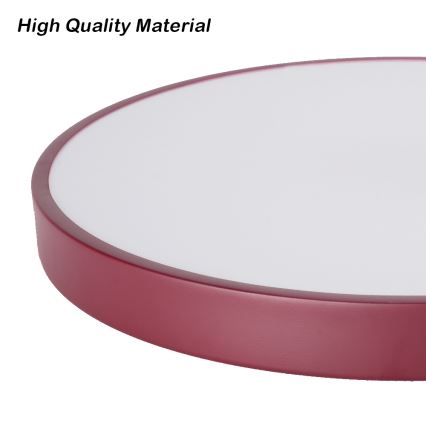 Brilagi - Lámpara de techo LED POOL, 100 W, 230 V, 3000/4000/6000 K, Ø 80 cm, burdeos