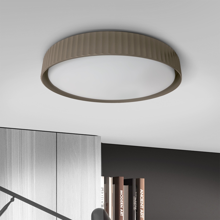 Brilagi - Luminaria de techo LED regulable LUCIA LED/48W/230V 3000-6500K Ø 41 cm taupe + mando a distancia