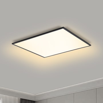 Brilagi - Luminaria de techo regulable SLIMFRAME LED/36W/230V 45x45 cm 3000-6000K negra + mando a distancia