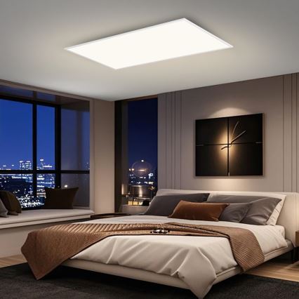 Brilagi - Plafón LED regulable SLIMFRAME LED/80W/230V 120x60 cm 3000-6000K blanco + mando a distancia