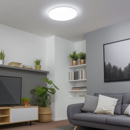 Brilagi - Lámpara de techo LED regulable SMART LED/24W/230V Ø 38 cm 3000-6000K Wi-Fi Tuya Beacon + control remoto
