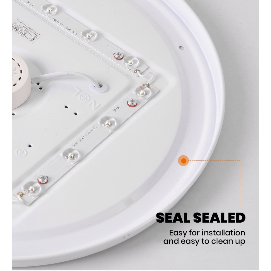 Brilagi - Lámpara de techo LED regulable SMART LED/24W/230V Ø 38 cm 3000-6000K Wi-Fi Tuya Beacon + control remoto