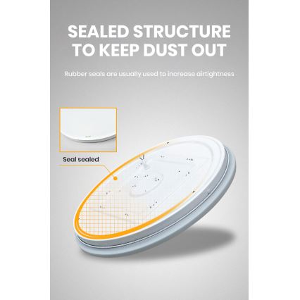 Brilagi - Lámpara de techo LED regulable SMART LED/24W/230V Ø 38 cm 3000-6000K Wi-Fi Tuya Beacon + control remoto