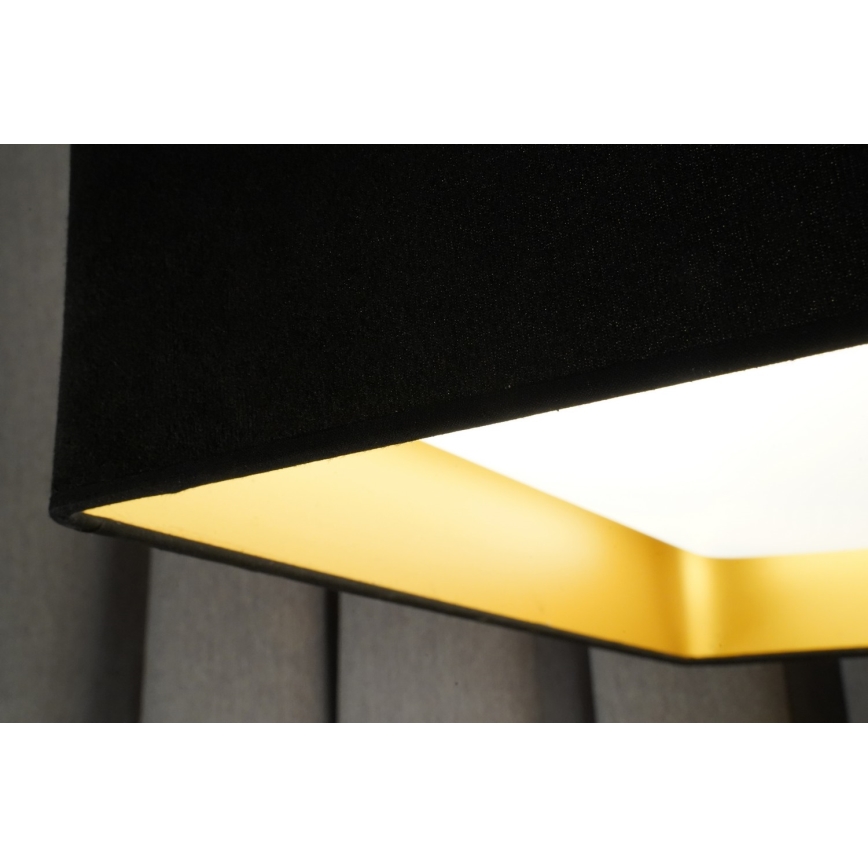 Brilagi - Plafón LED VELVET SQUARE LED/24W/230V 43x43 cm negro