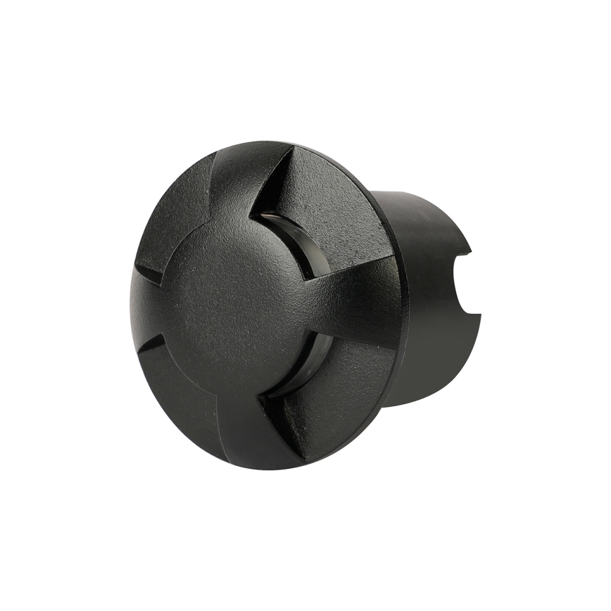 Brilagi - Luminaria empotrable exterior LED para tránsito vehicular GROUNDRAY LED/1W/230V negra IP67