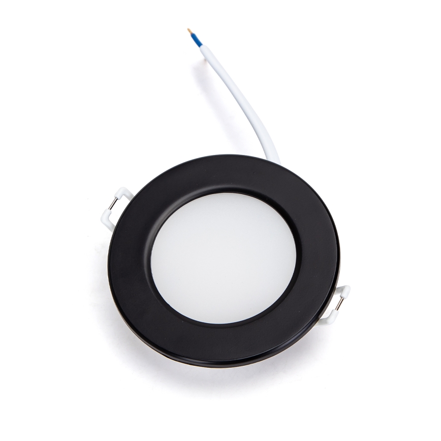 Brilagi - Luminaria empotrable LED para baño LED/4,8W/230V 4000K negro IP65