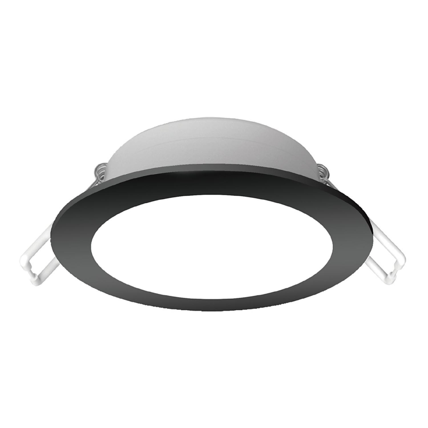 Brilagi - Luminaria empotrable para baño LED/6W/230V 4000K negra IP65