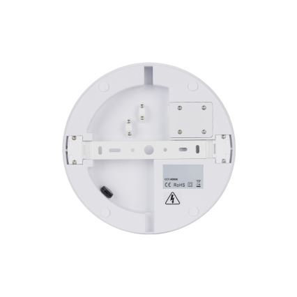 Brilagi - Lámpara de techo LED para exterior con sensor BENE LED/18W/230V Ø 21,5 cm blanca IP54