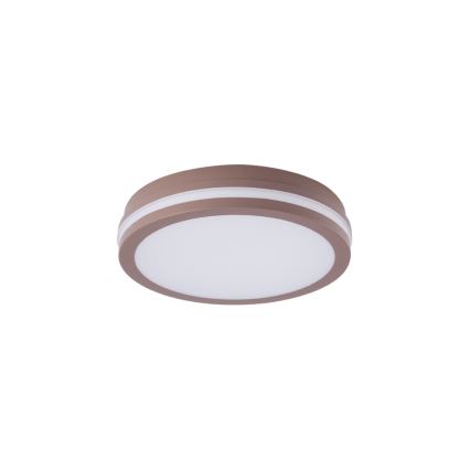 Brilagi - Luminaria LED de exterior con sensor BENE LED/24W/230V Ø 26 cm marrón IP54