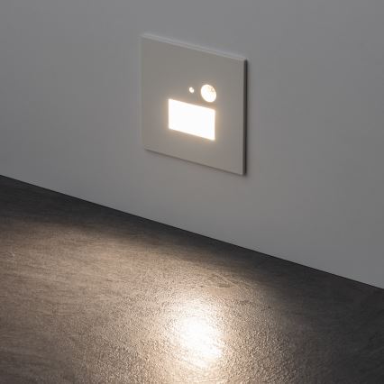 Brilagi - Luminaria LED para escalera con sensor de movimiento y crepuscular JACK LED/1,5W/230V 3000/4000/6500K blanco