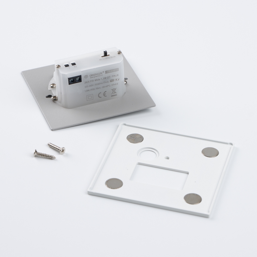 Brilagi - Luminaria LED para escalera con sensor de movimiento y crepuscular JACK LED/1,5W/230V 3000/4000/6500K blanco