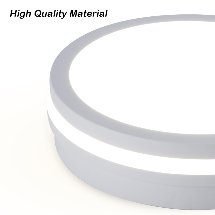 Brilagi - Plafón LED de techo para exterior con sensor BENE LED/24W/230V Ø 26 cm blanco IP54