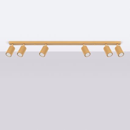 Brilagi - Luminaria LED de focos CRESTO 6xGU10/10W/230V dorada