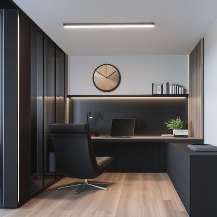 Brilagi - Plafón LED de superficie FULLDAY LED/20/30/40W/230V 2700/4000/6000K 120 cm UGR19 negro