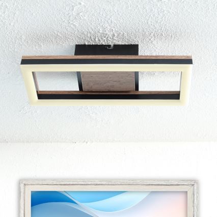 Brilagi - Luminaria de techo LED regulable VELVET SQUARE LED/24W/230V 43x43 cm 3000/4000/6500K con mando a distancia rosa