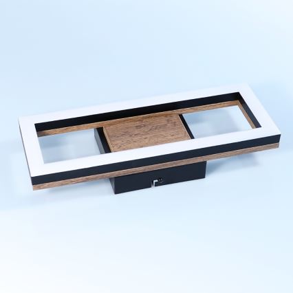 Brilagi - Luminaria de techo LED regulable VELVET SQUARE LED/24W/230V 43x43 cm 3000/4000/6500K con mando a distancia rosa