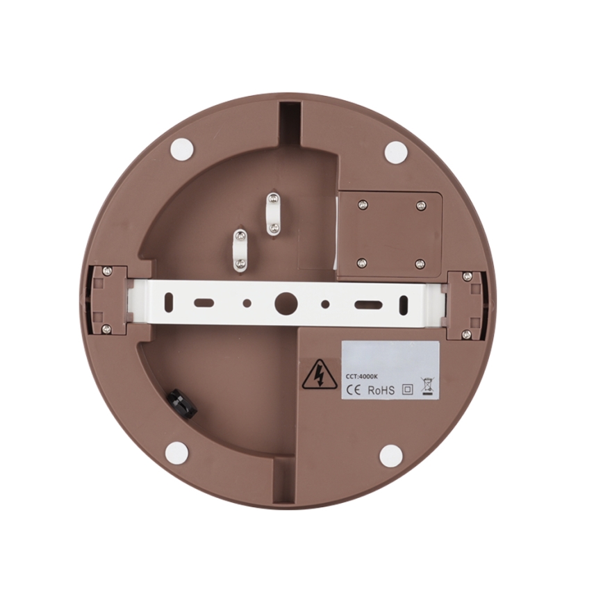 Brilagi - Luminaria LED de techo para exterior BENE LED/24W/230V Ø 26 cm marrón IP54