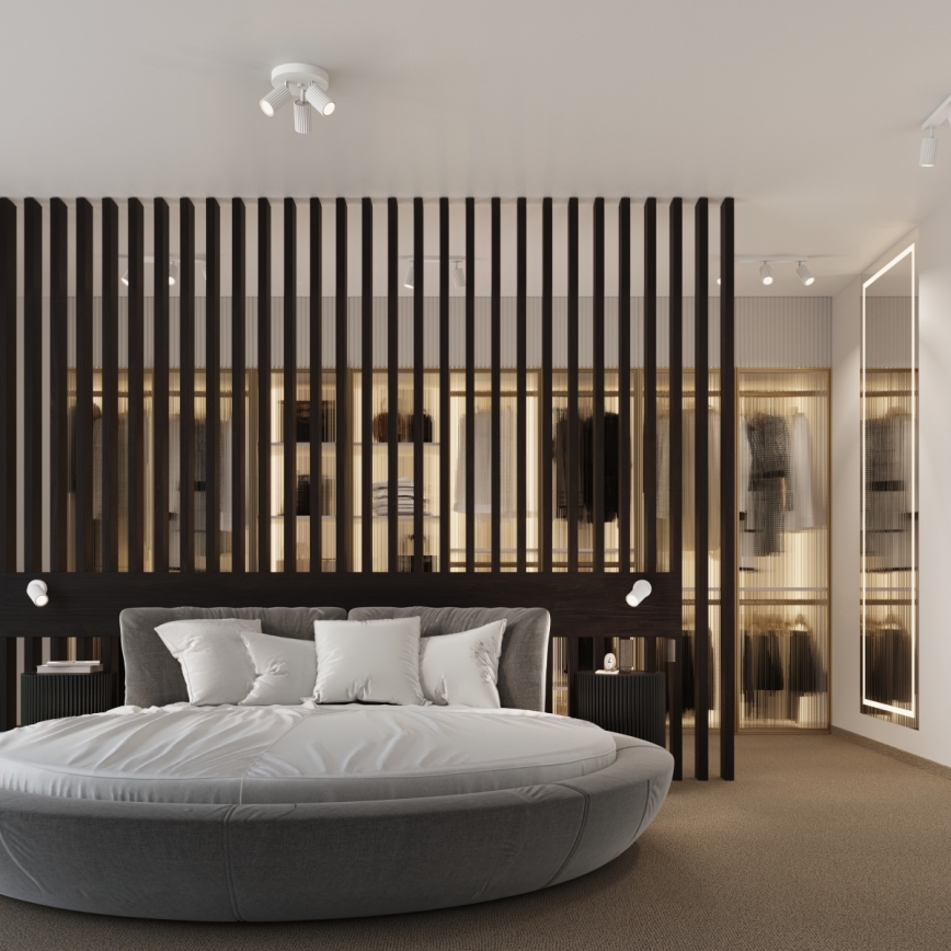 Brilagi - Luminaria LED empotrable CRESTO 3xGU10/10W/230V blanca